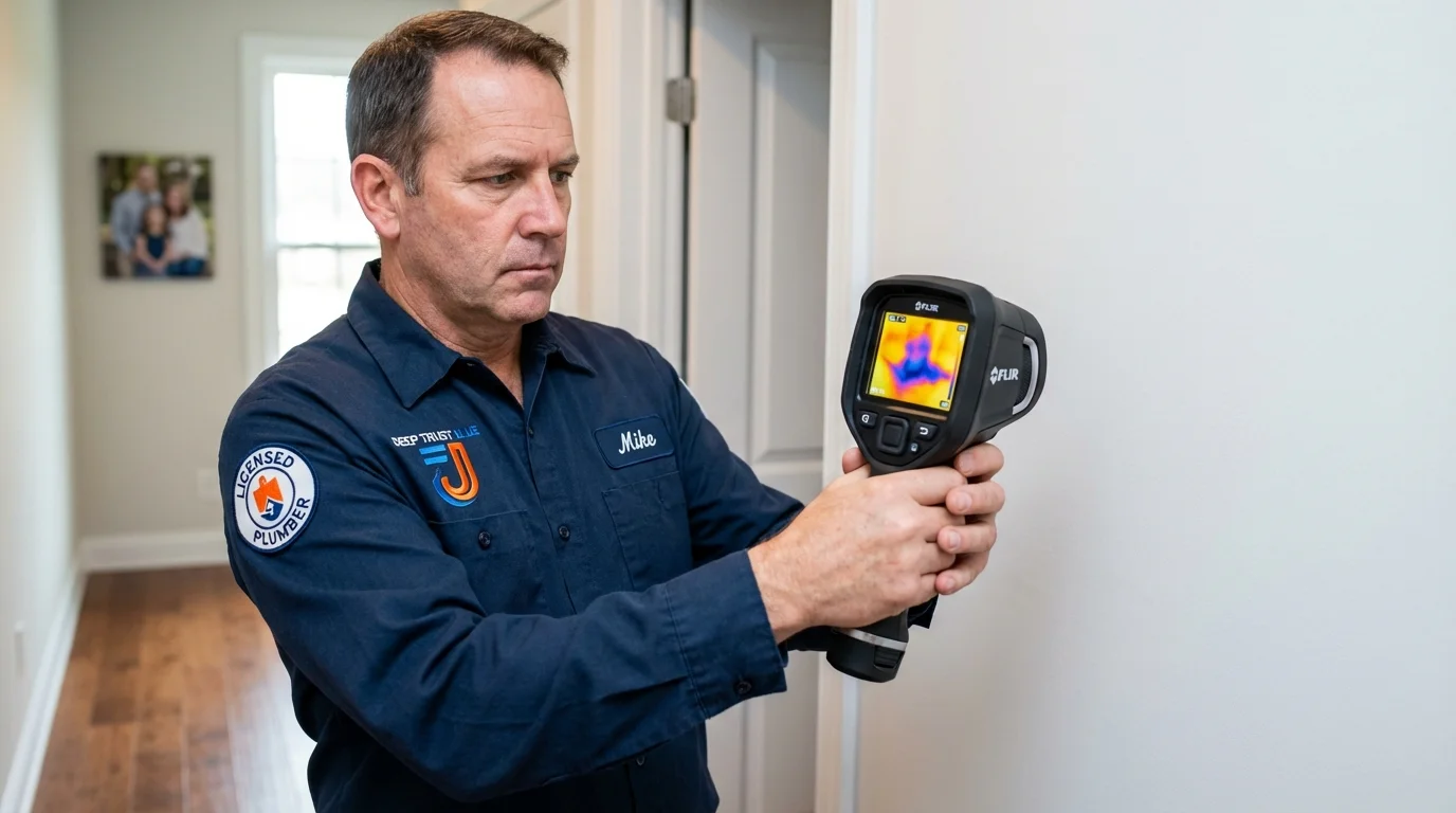Thermal imaging leak detection by Johns Plumbing LLC in Glenrock